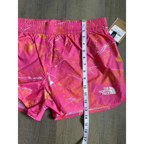 THE NORTH FACE Women's Limitless Run Short‎ - Pink Glo Valley Floor Print Sz M - Picture 7 of 7